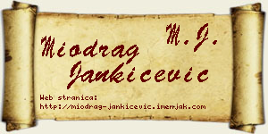 Miodrag Jankićević vizit kartica